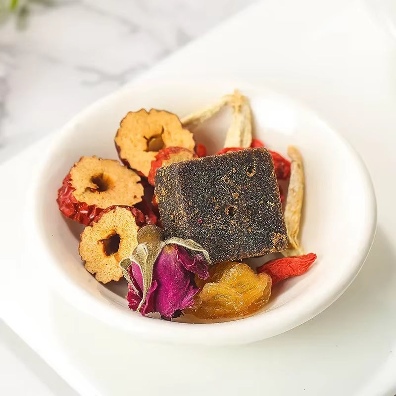 Natural Brown and Black Sugar Ginger Jujube Tea | Nourishing Blend for Menstrual Comfort | Caffeine-Free Herbal Tea for Women's Health