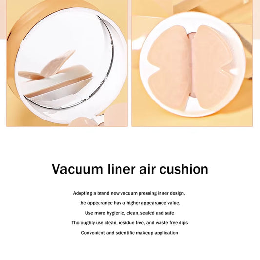 Air Cushion BB Cream Butterfly Powder Puff Moisturizing Foundation Concealer Whitening Oil-Control Waterproof Makeup Cosmetics
