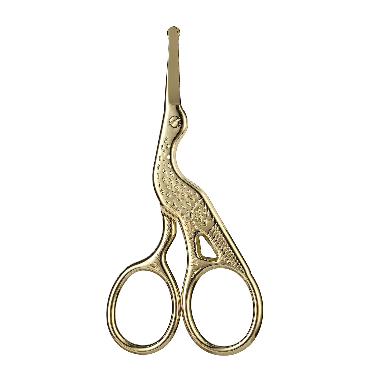 Precision Round Head Stainless Steel Nose Hair Scissors – Perfect for Eyebrows, Beard, and Ear Hair Grooming