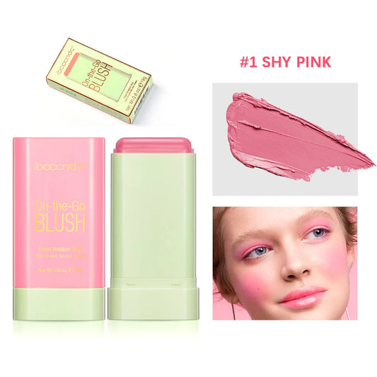 Elevate Your Look with Our Waterproof Blush Stick - Easy Color Rouge for a Brightened Skin Tone