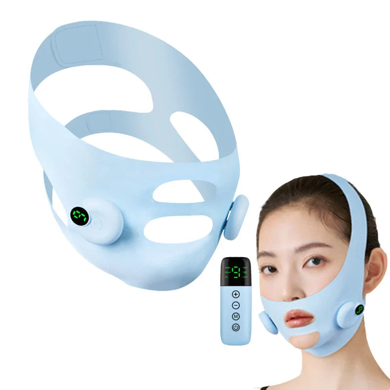 V-Shaped Face Machine Double Chin Reducer, Electric Double Chin Reducer & Face Lifting Device with 6 Modes 9 Intensity Levels