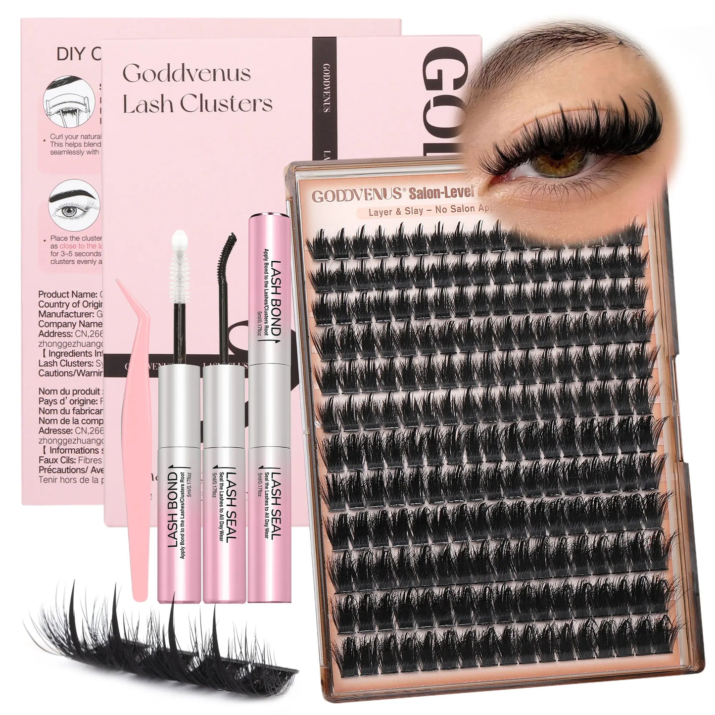 Goddvenus Spiky Slay Manga Lash Clusters with Spikes Pre-Spikes Wispy Cluster Eyelash Extensions Fluffy Anime Eyelashes Clusters Reusable Faux Mink Fairy Individual Lash Extension D Curve 12-18Mm 204 Pieces - Cosmetic, Makeup