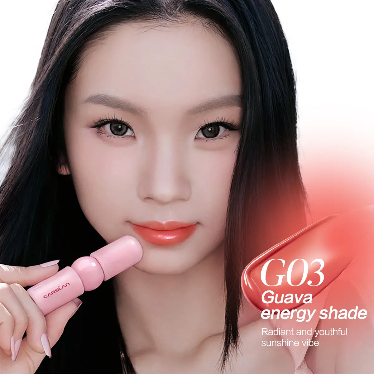 Transform Your Look with CARSLAN Color-Lock Dewy Tint - The Ultimate Moisturizing Watery Shimmer Lipgloss for Long-Lasting, Non-Sticky Perfection