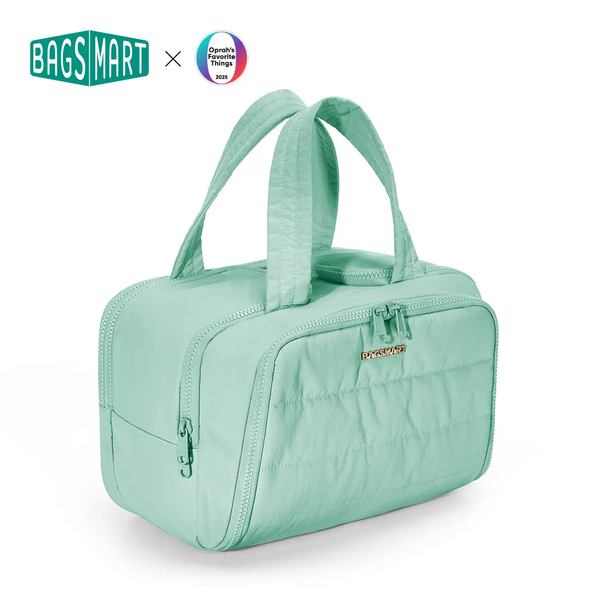 BAGSMART Crush 4-In-1 Puffy Multi-Functional Travel Toiletry Bag for Women Large Capacity Organizer with Handle for Accessories Essentials Toiletries Makeup Organizer Storage Bag Brush Pouch Travel Essentials Tiktokshopsummersale Tiktokshopbacktoschool
