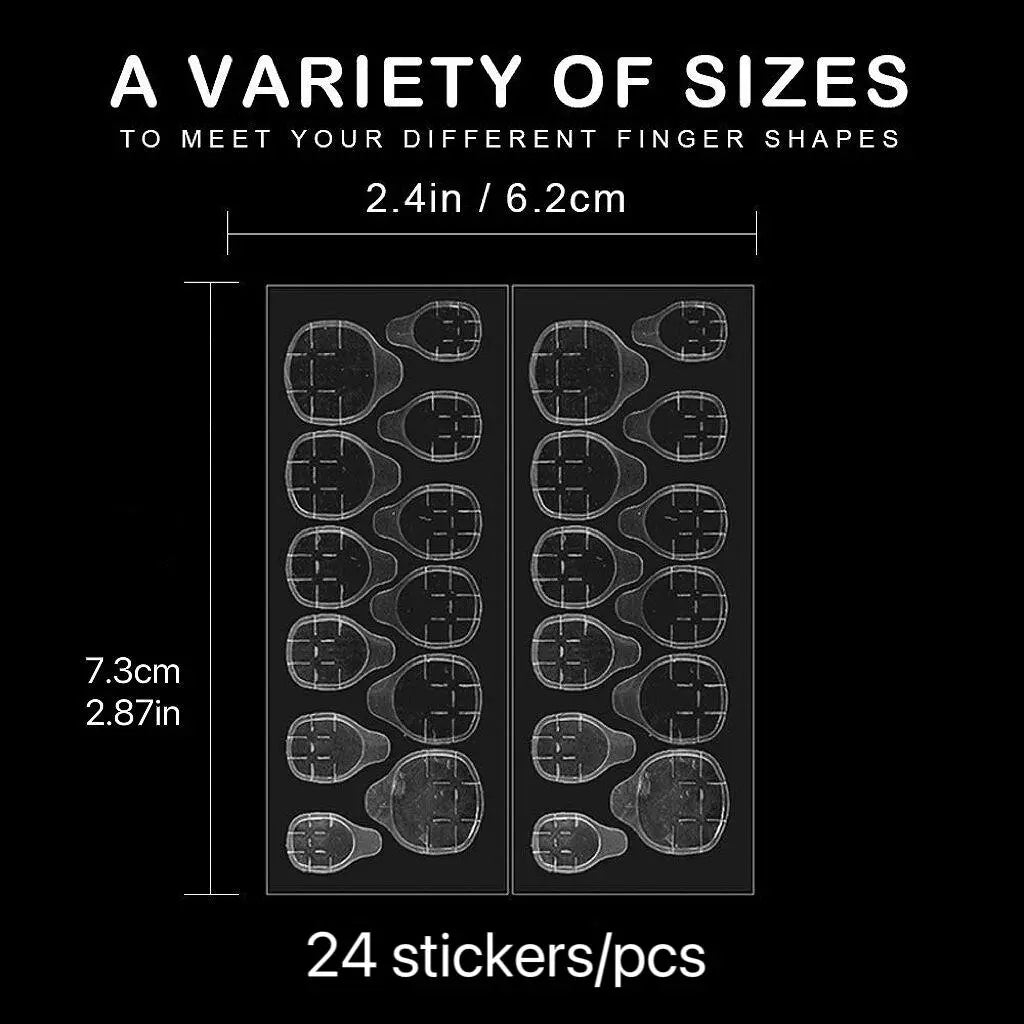 Transparent Clear Dual-Sided Self-Adhesive Nail Glue Stickers, 120/360/1200 Jelly Nail Art Supplies Stickers, Nail Art Products, DIY Press-On False Nails Gift, Nail Extensions