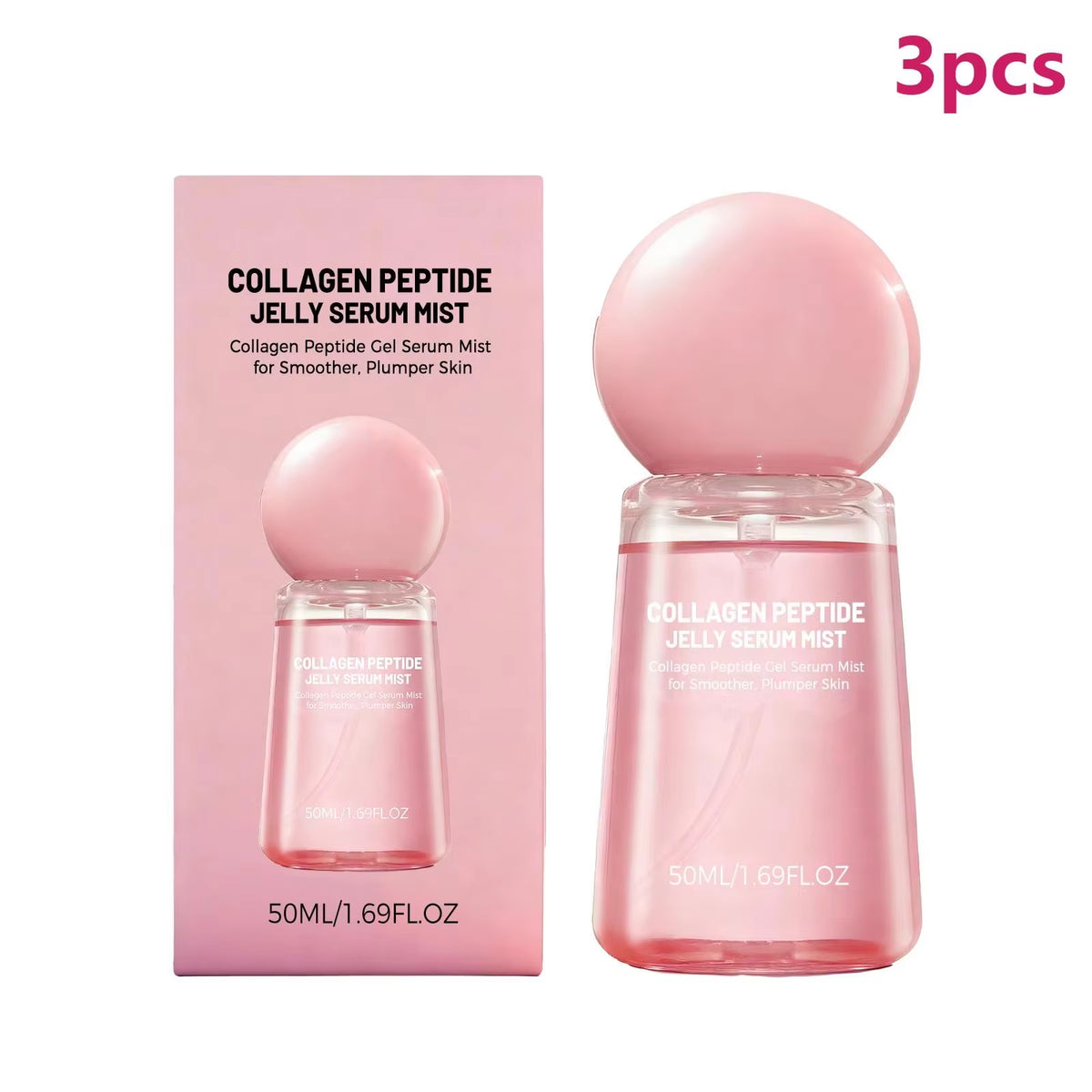 Revitalize Your Skin with Collagen Peptide Jelly Mist Serum - Deep Hydration & Firming Face Care