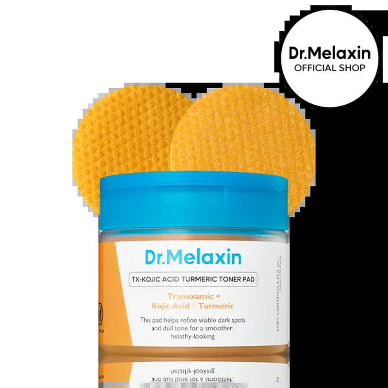 [Dr.Melaxin Official] Kojic Acid Turmeric TX Toner Pad 70Pads, Dark Spot & Pigmentation Care for Uneven Skin Tone
