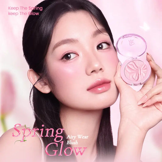 FOCALLURE Airy-Wear Embossed Blush, 55°C Baked Powder Blush, Dual Matte & Satin Finish, Buildable Ultra-Blendable, All-Day Natural Flush Daily Makeup, Multiple Shades,Sohochic