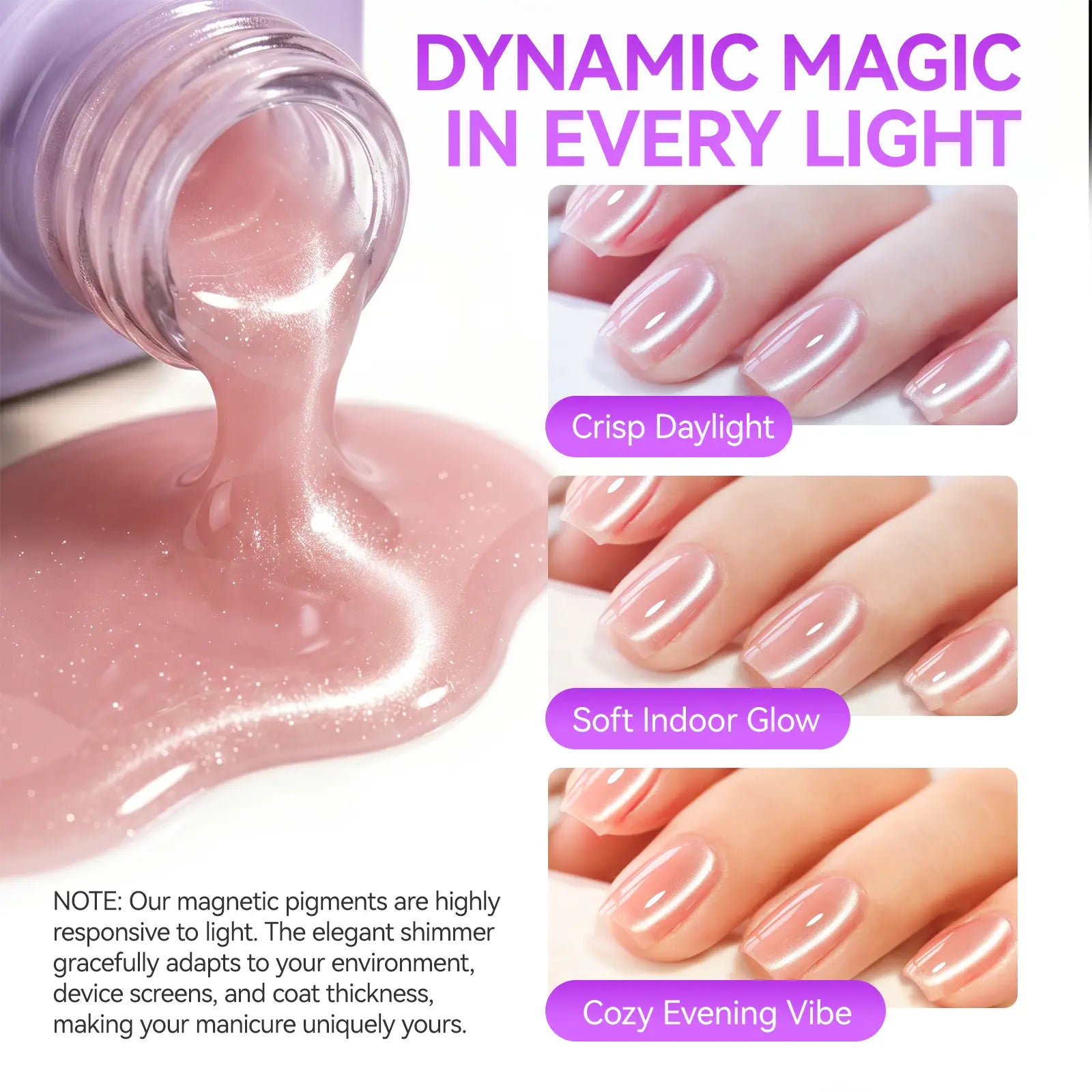 Transform Your Nails with Gelikeec Cat Eye Gel Polish Set - Salon Quality, Chic & Long-Lasting 16Ml