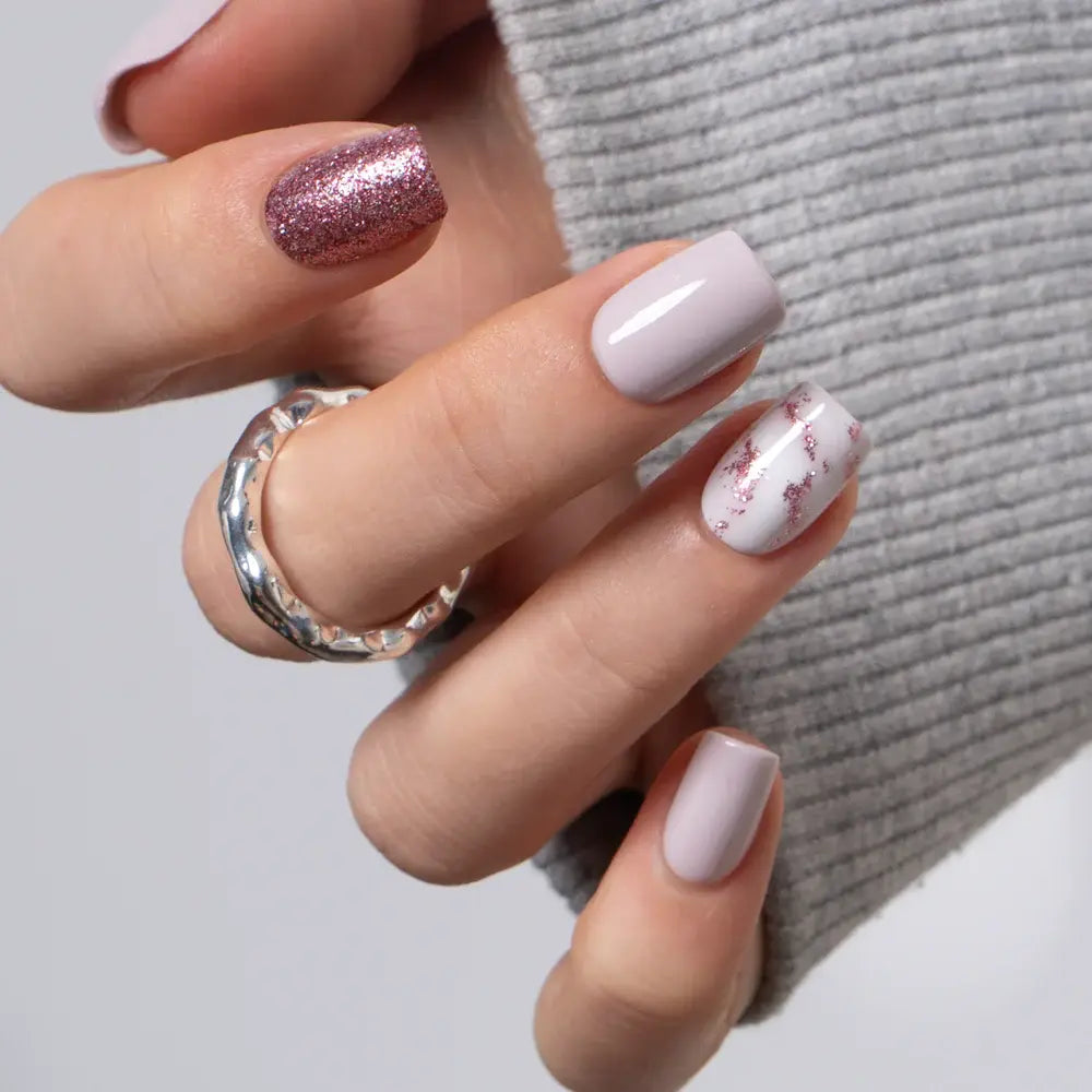 Milky White Press on Nails | Curvlife Nail | 30Pcs | Glossy Natural Finish | Easy Apply, Comfortable & Durable | Daily, Business & Elegant Nail Art | Summervibes