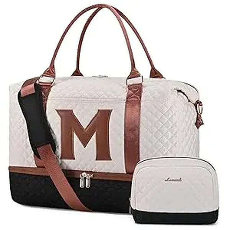 LOVEVOOK Weekender Bag Travel Duffel Bag with Shoe Compartment and Toiletry Bag for Women, Hospital Bag for Mom, Carry on Overnight Bag, Travel Essentials. Tiktokshopbacktoschool