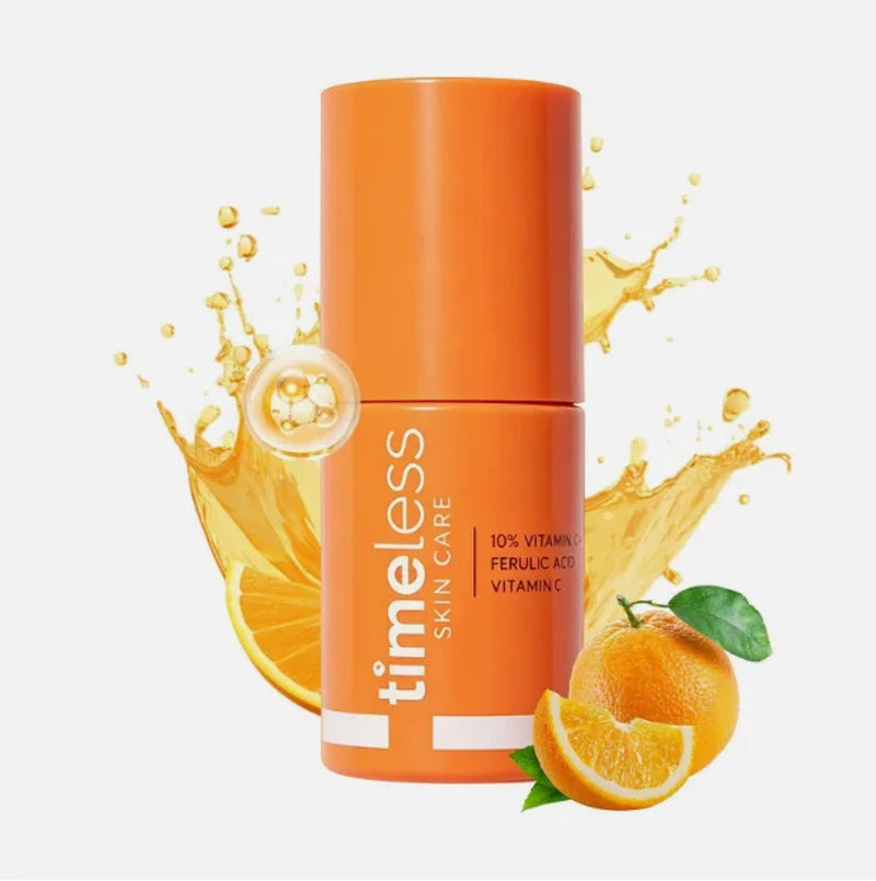Revitalize Your Skin with Timeless 20% Vitamin C Serum - Hydrating & Firming Formula with Ferulic Acid & Vitamin E, 30ml