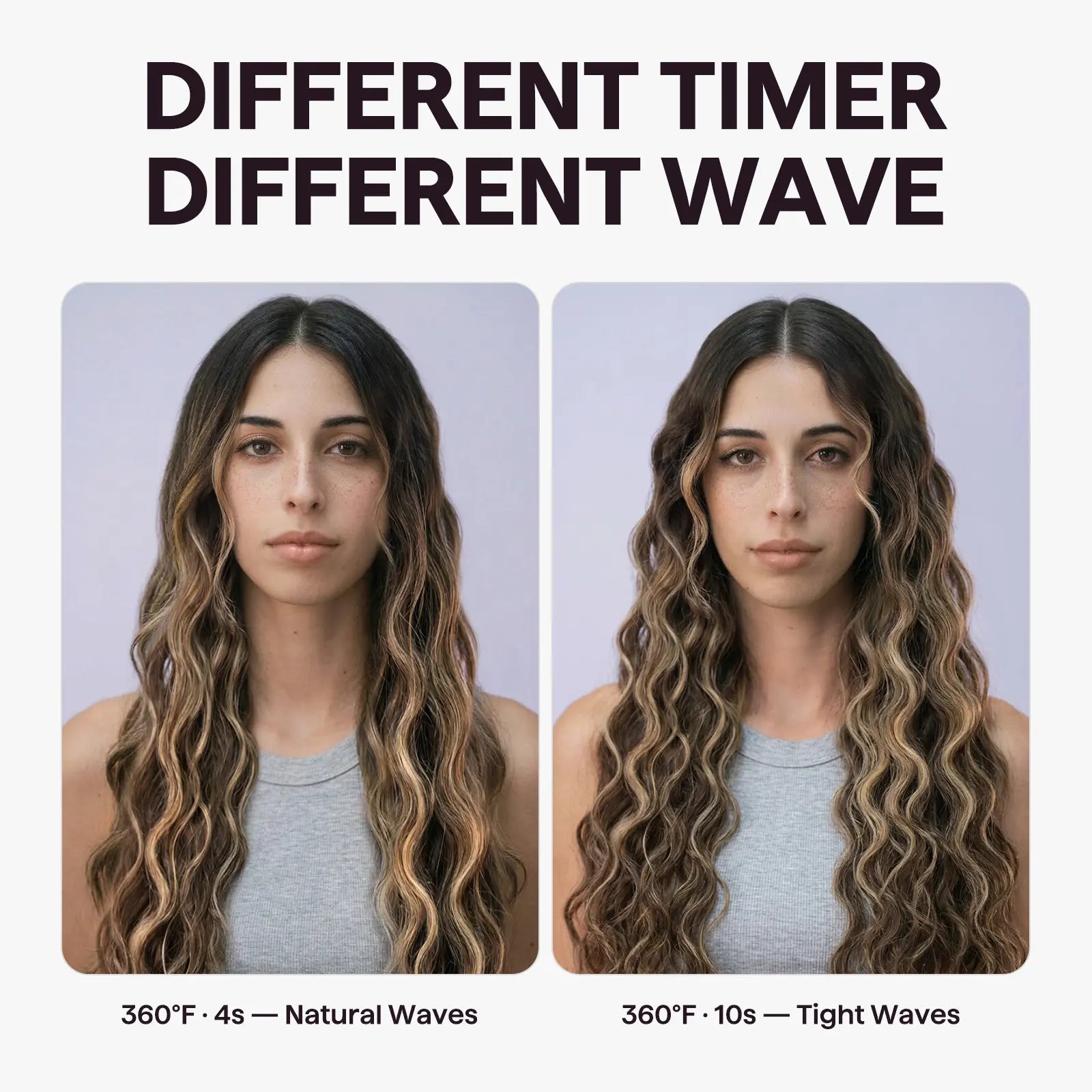 Wavytalk Waver Crimper Hair Tool - Ionic Hair Crimper Iron, Curling Irons for Beach Waves, Dual Voltage, Lightweight, Frizz & Damage Reduction, Travel-Friendly Personal Care Appliance, Hair Tools