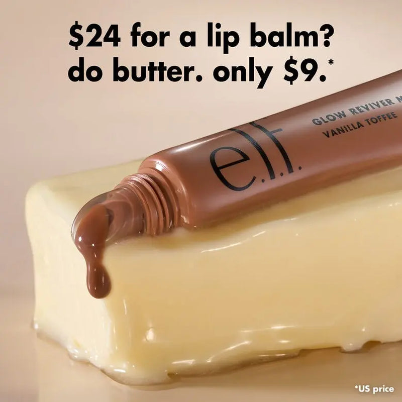 E.L.F. Glow Reviver Melting Lip Balm, Hydrating Lip Balm High-Gloss Shine and Buildable Color 15.4Ml