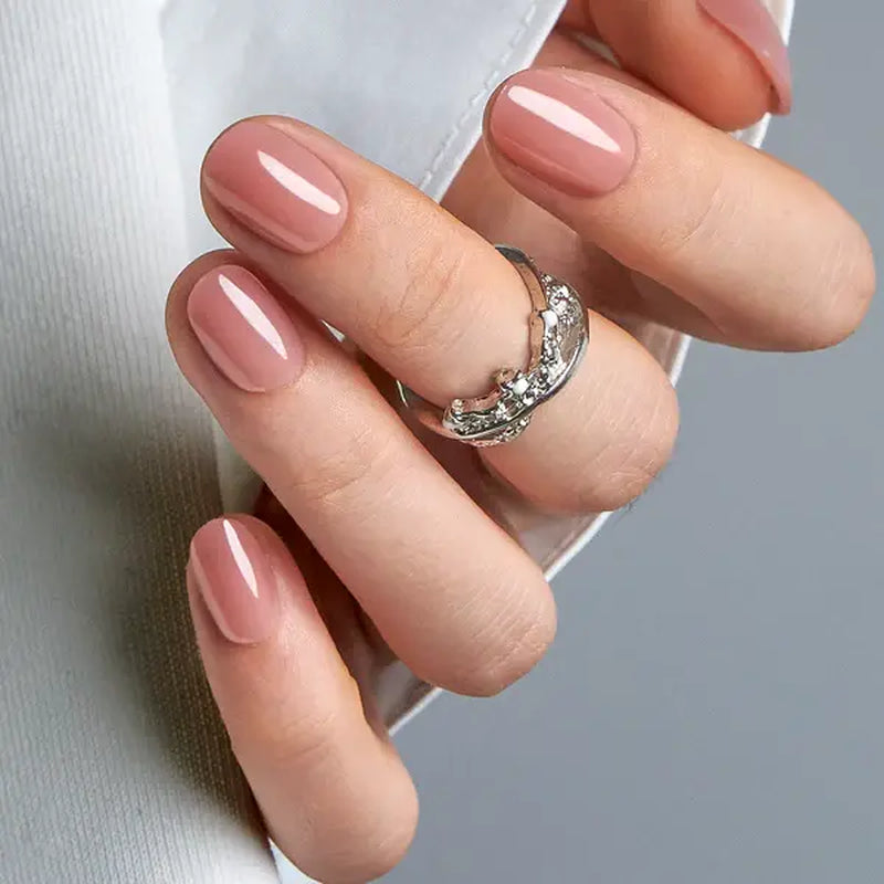 Milky White Press on Nails | Curvlife Nail | 30Pcs | Glossy Natural Finish | Easy Apply, Comfortable & Durable | Daily, Business & Elegant Nail Art | Summervibes