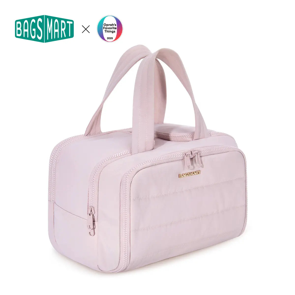 BAGSMART Crush 4-In-1 Puffy Multi-Functional Travel Toiletry Bag for Women Large Capacity Organizer with Handle for Accessories Essentials Toiletries Makeup Organizer Storage Bag Brush Pouch Travel Essentials Tiktokshopsummersale Tiktokshopbacktoschool