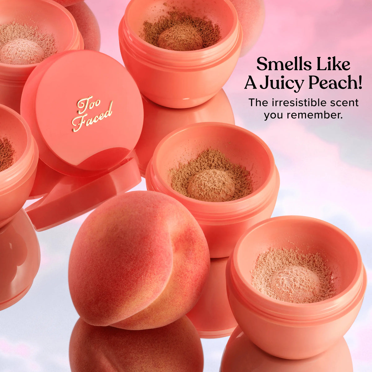 NEW Too Faced Peach Perfector Loose Setting Powder - 24 Hours, Lightweight, Translucent, Brightening & Blurring