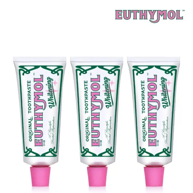 Euthymol Complete Toothpaste Set – Original Freshness, Whitening, and Tone-Up Formulas for a Korean Oral Care Routine