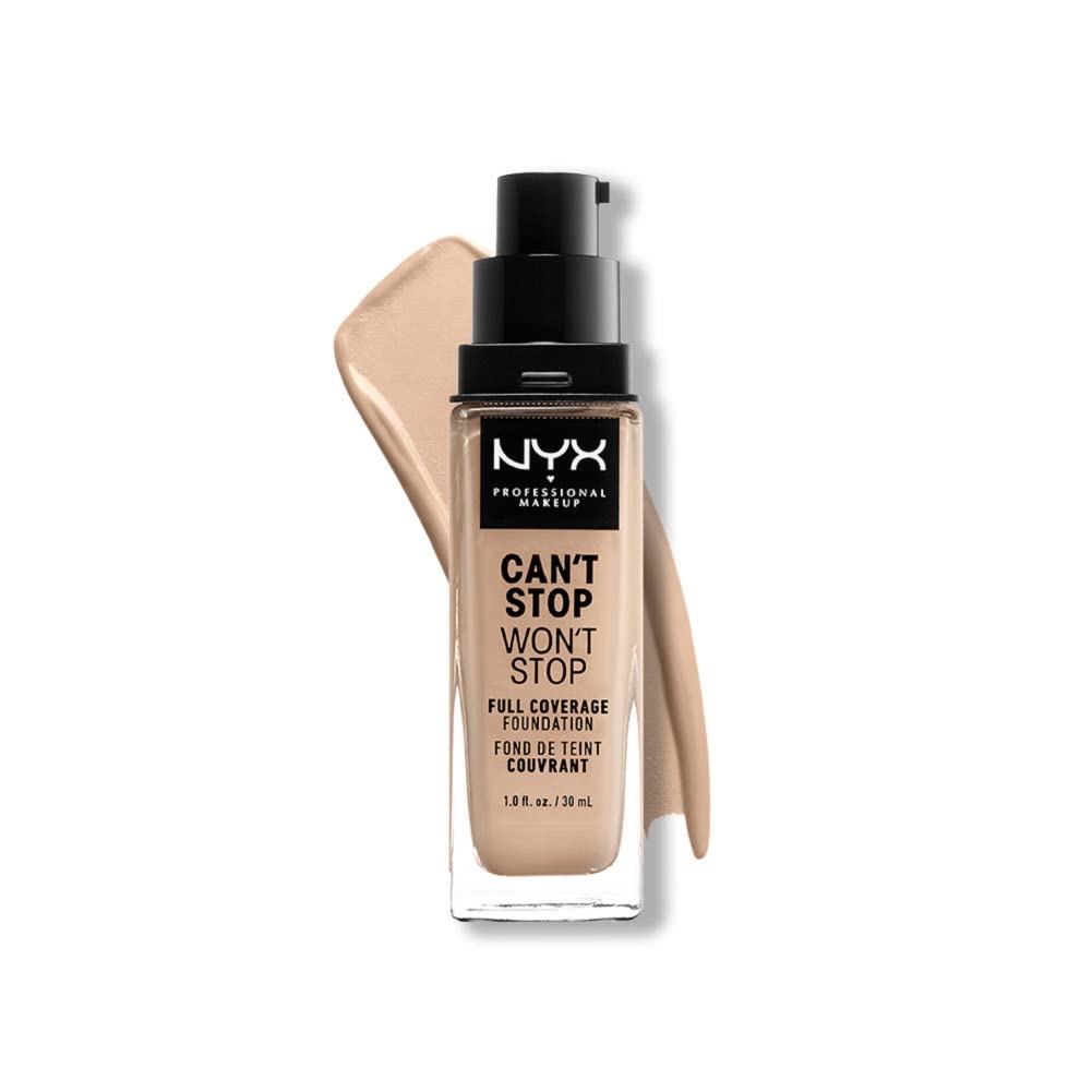 Unleash Flawless Beauty with NYX Professional Makeup Can't Stop Won't Stop Foundation - 24-Hour Full Coverage Matte Finish in Buff
