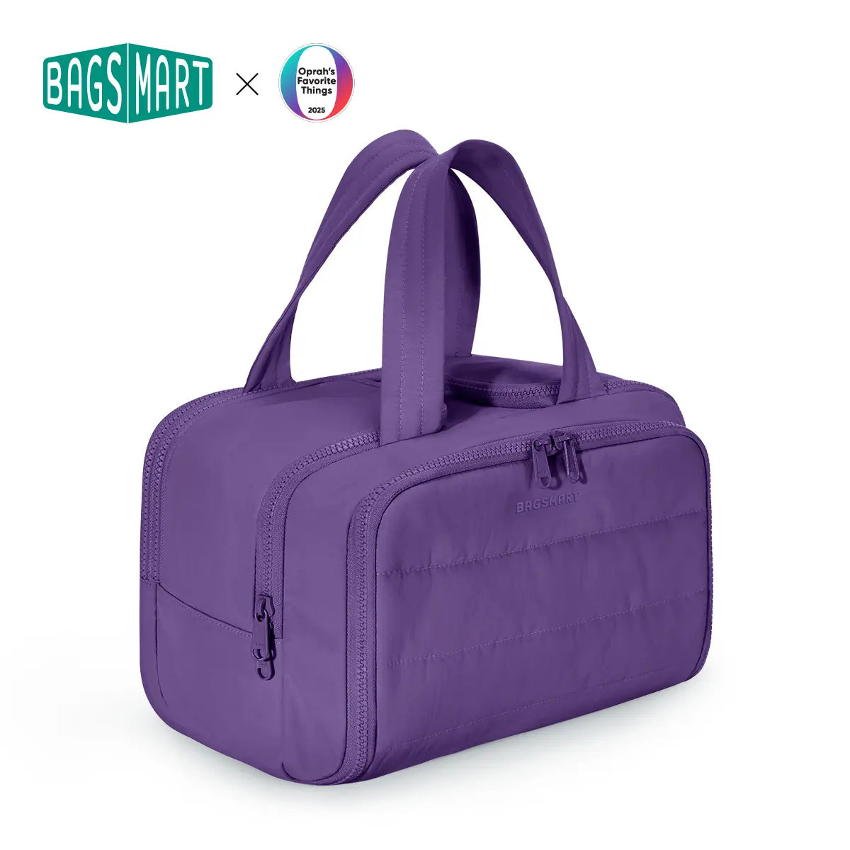 BAGSMART Crush 4-In-1 Puffy Multi-Functional Travel Toiletry Bag for Women Large Capacity Organizer with Handle for Accessories Essentials Toiletries Makeup Organizer Storage Bag Brush Pouch Travel Essentials Tiktokshopsummersale Tiktokshopbacktoschool