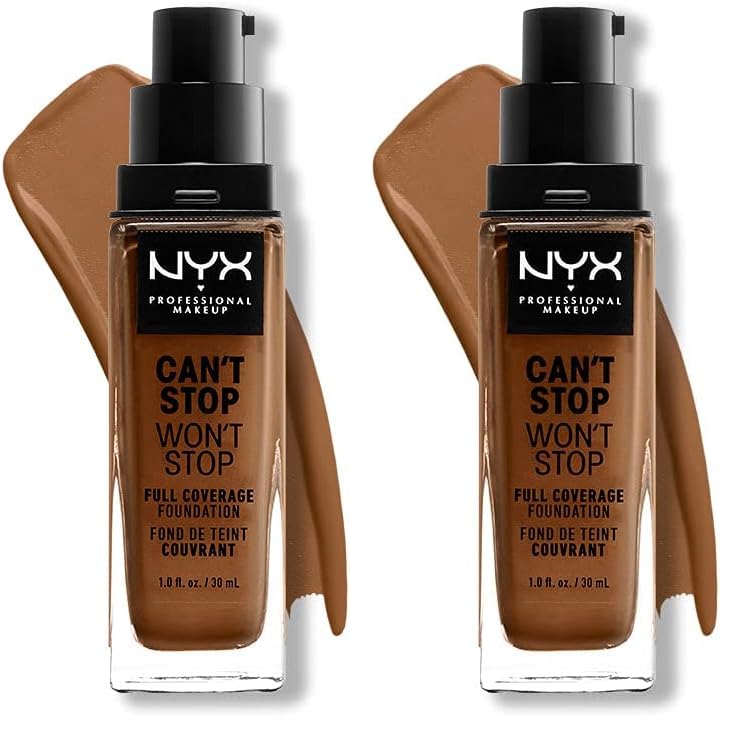 Unleash Flawless Beauty with NYX Professional Makeup Can't Stop Won't Stop Foundation - 24-Hour Full Coverage Matte Finish in Buff