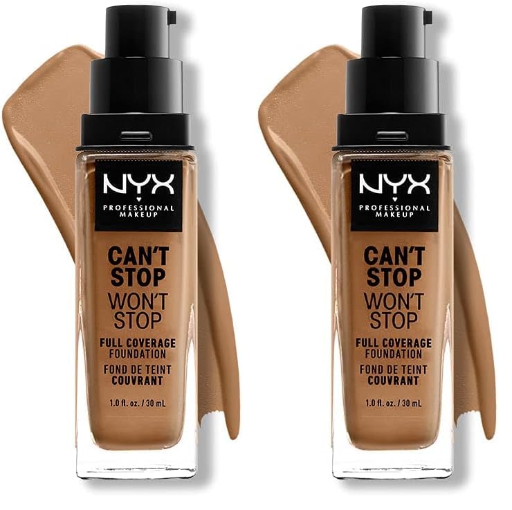 Unleash Flawless Beauty with NYX Professional Makeup Can't Stop Won't Stop Foundation - 24-Hour Full Coverage Matte Finish in Buff