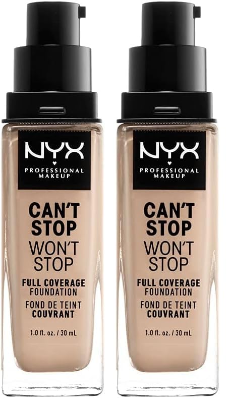Unleash Flawless Beauty with NYX Professional Makeup Can't Stop Won't Stop Foundation - 24-Hour Full Coverage Matte Finish in Buff