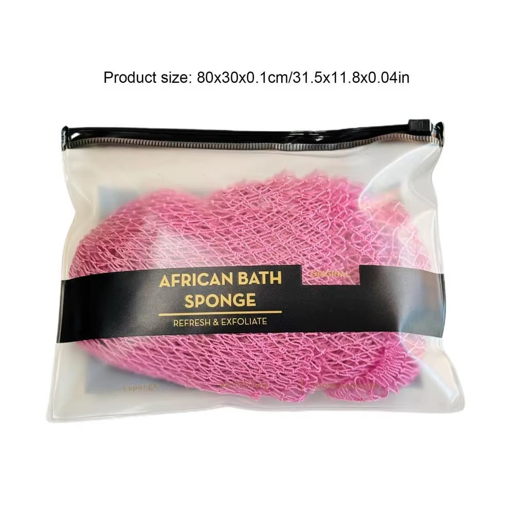 African Sponge African Bath Net Reusable Body Scrubber for Skin Smoother Daily Cleansing Back Scrubber Washcloth for Women Men