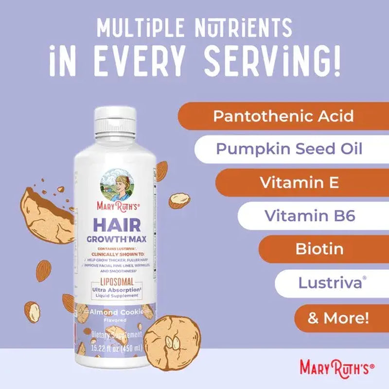 Maryruth’S Advanced Hair Care Bundle – Daily Liquid Hair Formula 16 Oz & Hair Growth Max Liposomal 15.22 Oz