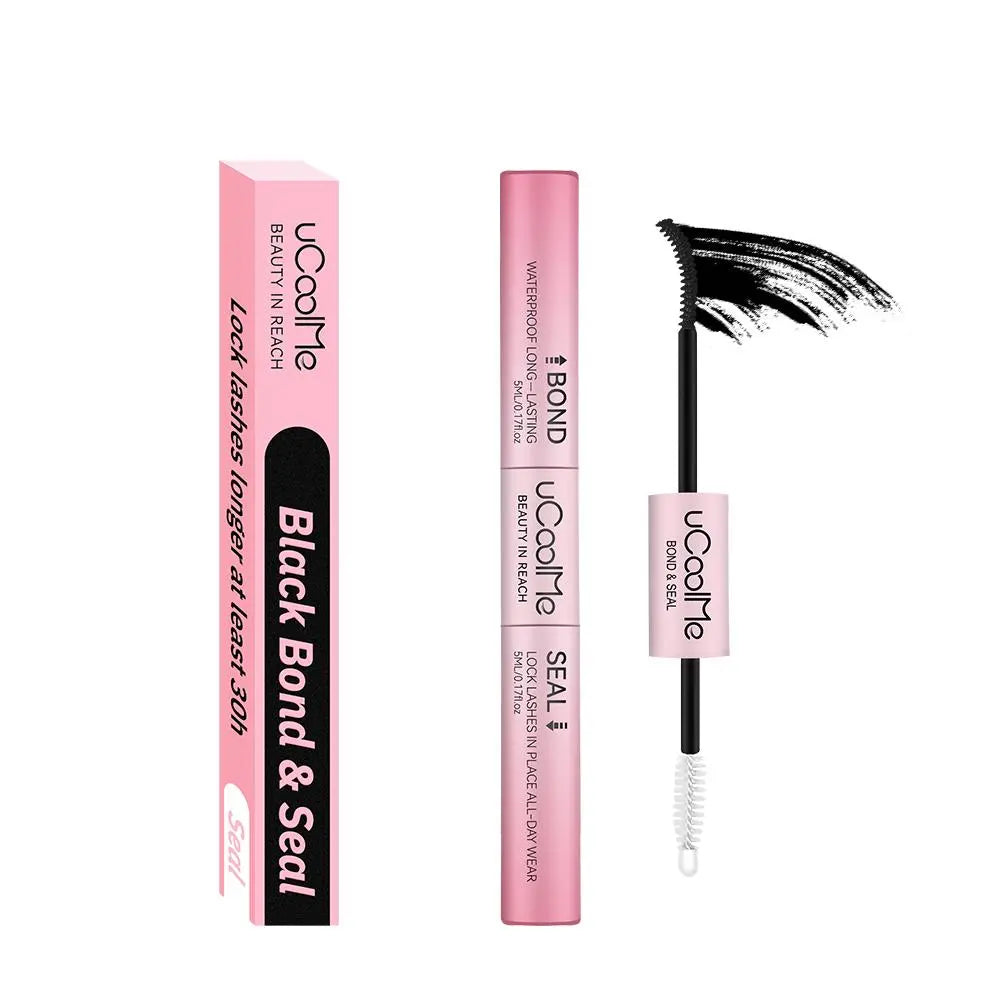 Ucoolme [New Upgrade] 2-In-1 Bond & Seal Waterproof Lash Cluster Glue - Strong-Hold, Beginner-Friendly Cosmetic Adhesive with Included Makeup Remover, Beauty Products, Eyelash Clusters, Waterproof Lash Clusters,Sunscreen