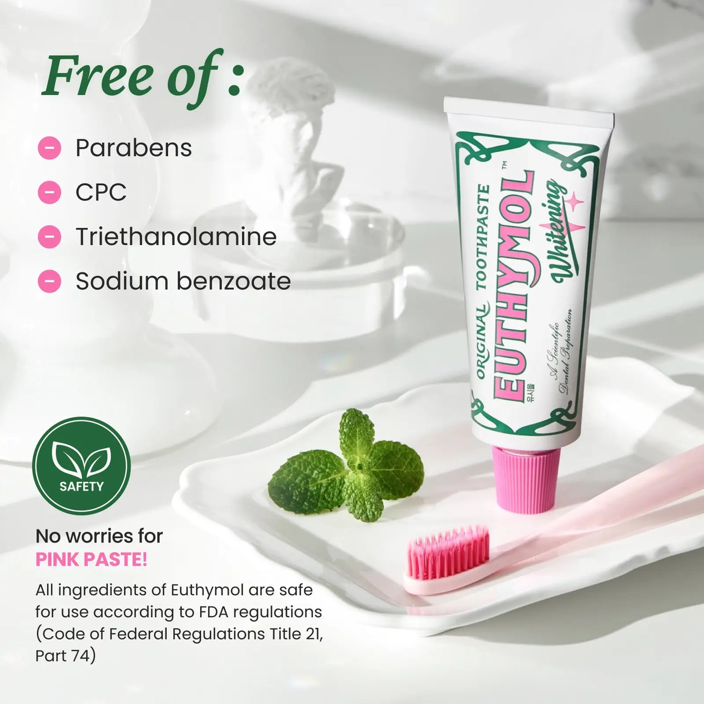 Euthymol Complete Toothpaste Set – Original Freshness, Whitening, and Tone-Up Formulas for a Korean Oral Care Routine