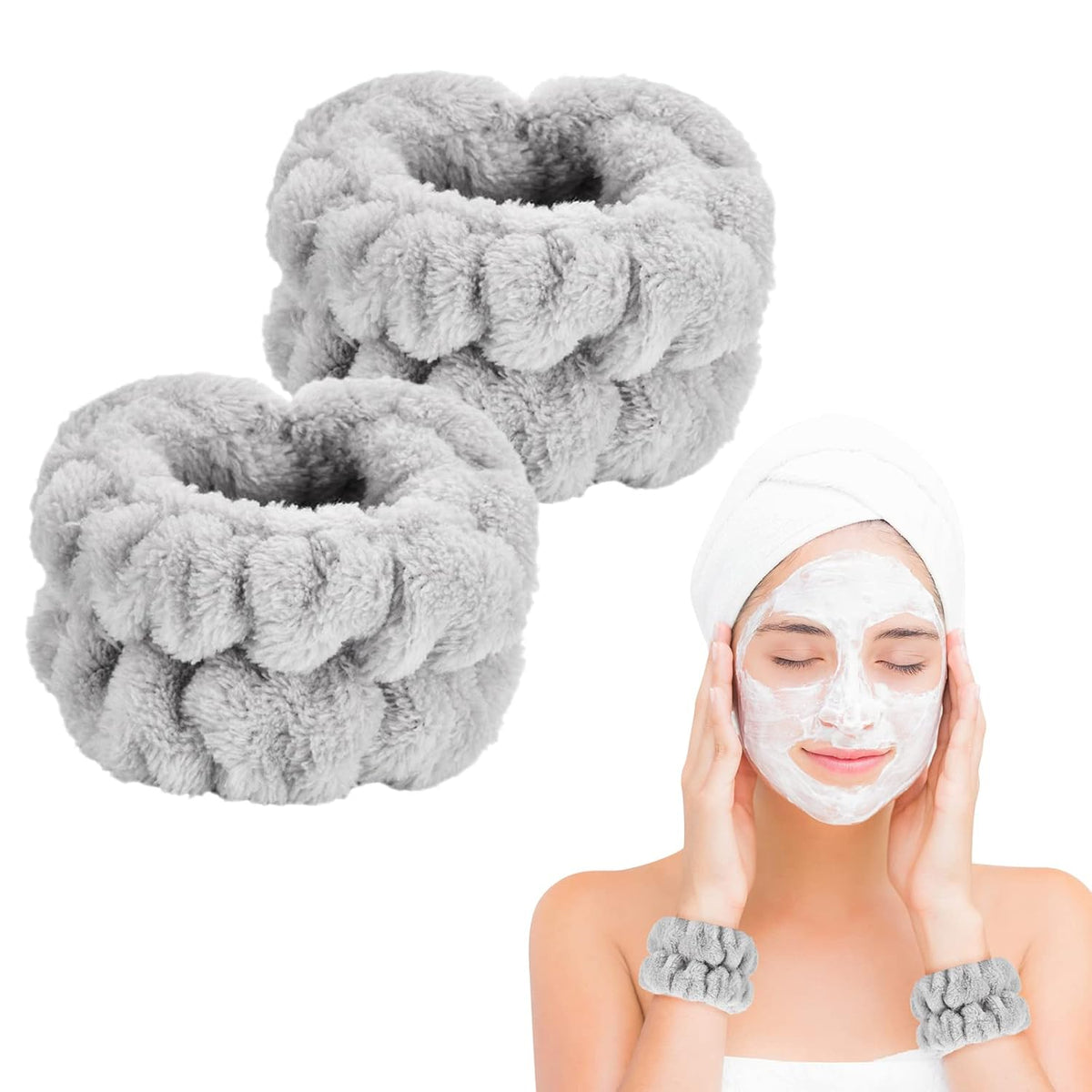 Elevate Your Skincare Routine with Dorbetar Microfiber Wristbands - Perfect for Women and Children