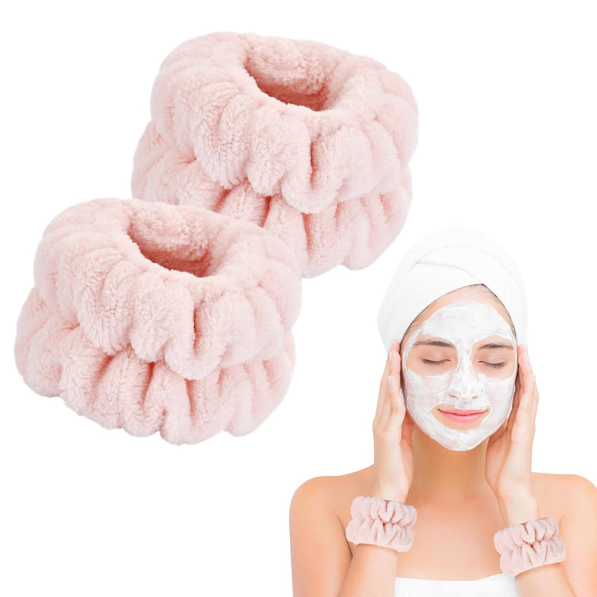 Elevate Your Skincare Routine with Dorbetar Microfiber Wristbands - Perfect for Women and Children