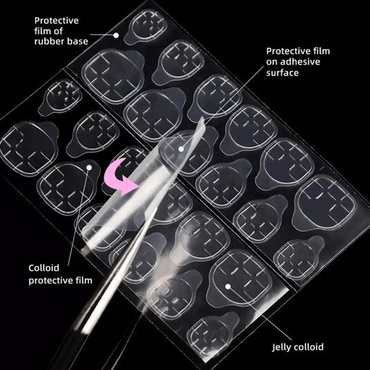 Transparent Clear Dual-Sided Self-Adhesive Nail Glue Stickers, 120/360/1200 Jelly Nail Art Supplies Stickers, Nail Art Products, DIY Press-On False Nails Gift, Nail Extensions