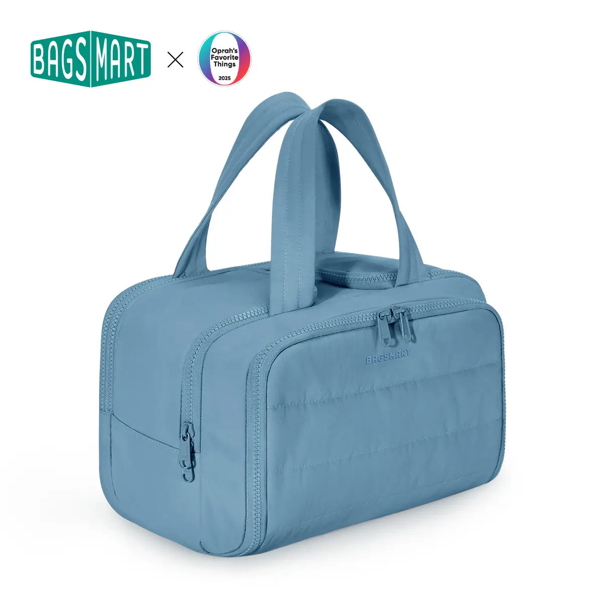 BAGSMART Crush 4-In-1 Puffy Multi-Functional Travel Toiletry Bag for Women Large Capacity Organizer with Handle for Accessories Essentials Toiletries Makeup Organizer Storage Bag Brush Pouch Travel Essentials Tiktokshopsummersale Tiktokshopbacktoschool