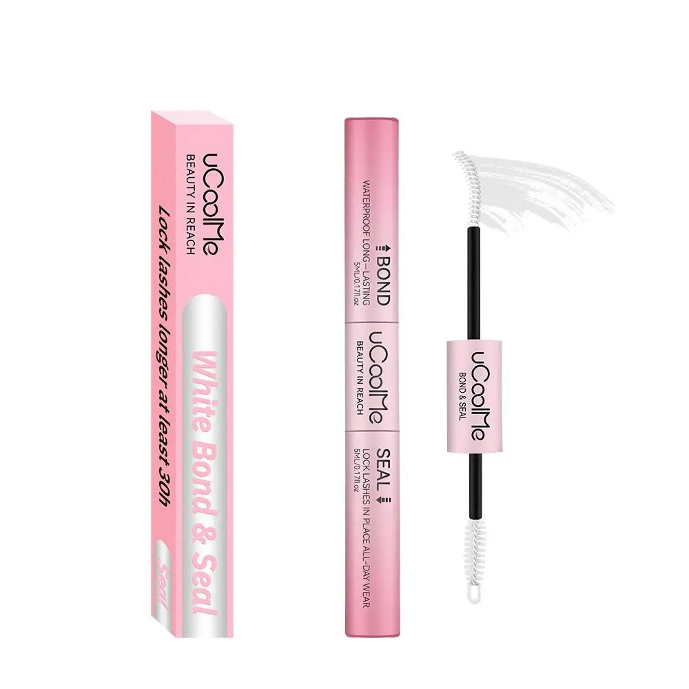 Ucoolme [New Upgrade] 2-In-1 Bond & Seal Waterproof Lash Cluster Glue - Strong-Hold, Beginner-Friendly Cosmetic Adhesive with Included Makeup Remover, Beauty Products, Eyelash Clusters, Waterproof Lash Clusters,Sunscreen