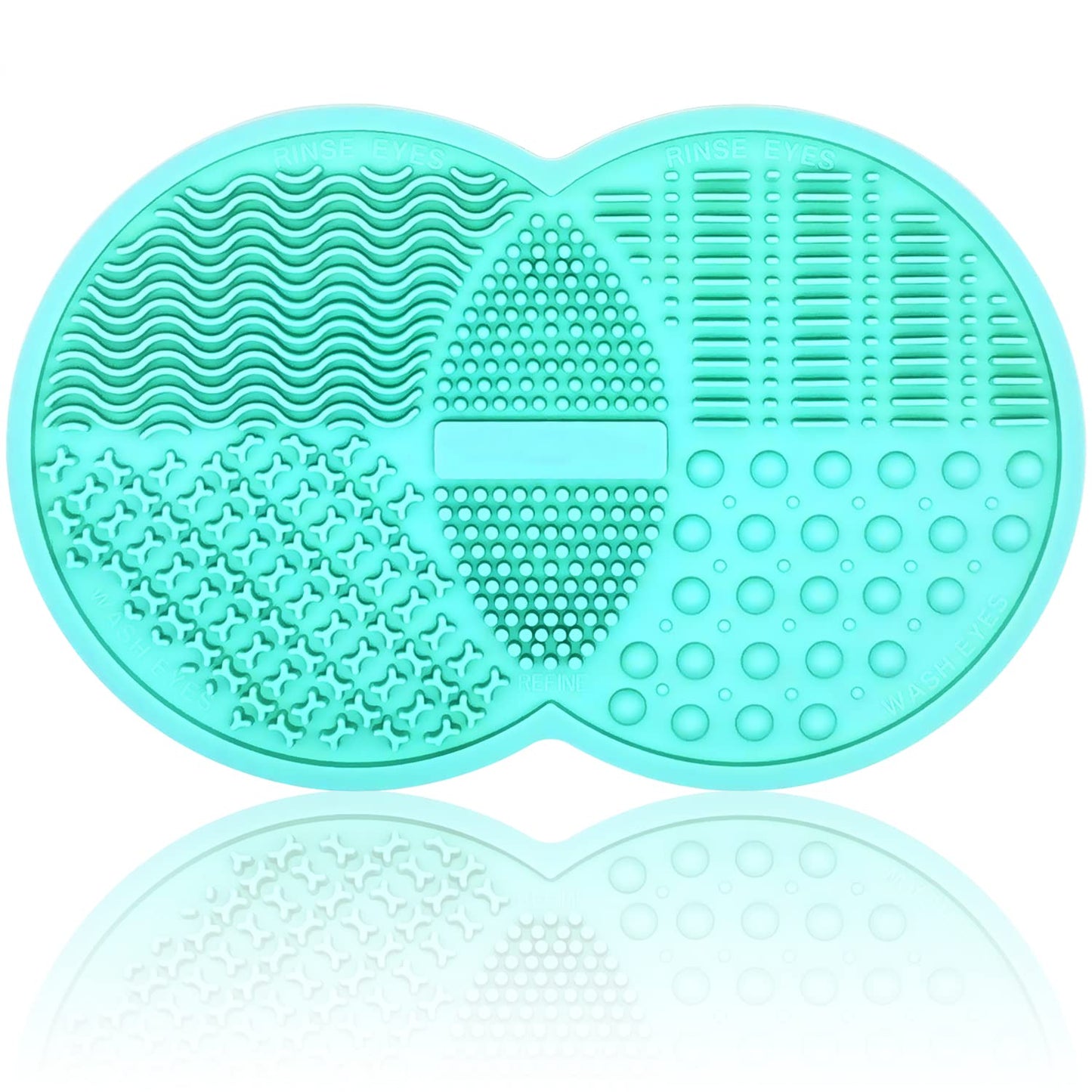 Revolutionary Silicone Cleaner Mat for Makeup Brushes and Sponges - Effortless Hygiene in Gray