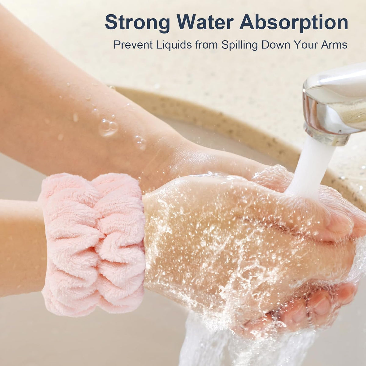 Elevate Your Skincare Routine with Dorbetar Microfiber Wristbands - Perfect for Women and Children