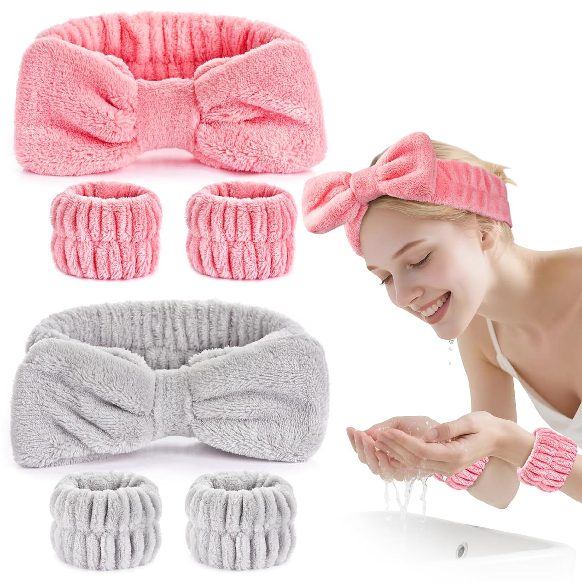 Elevate Your Skincare Routine with Dorbetar Microfiber Wristbands - Perfect for Women and Children