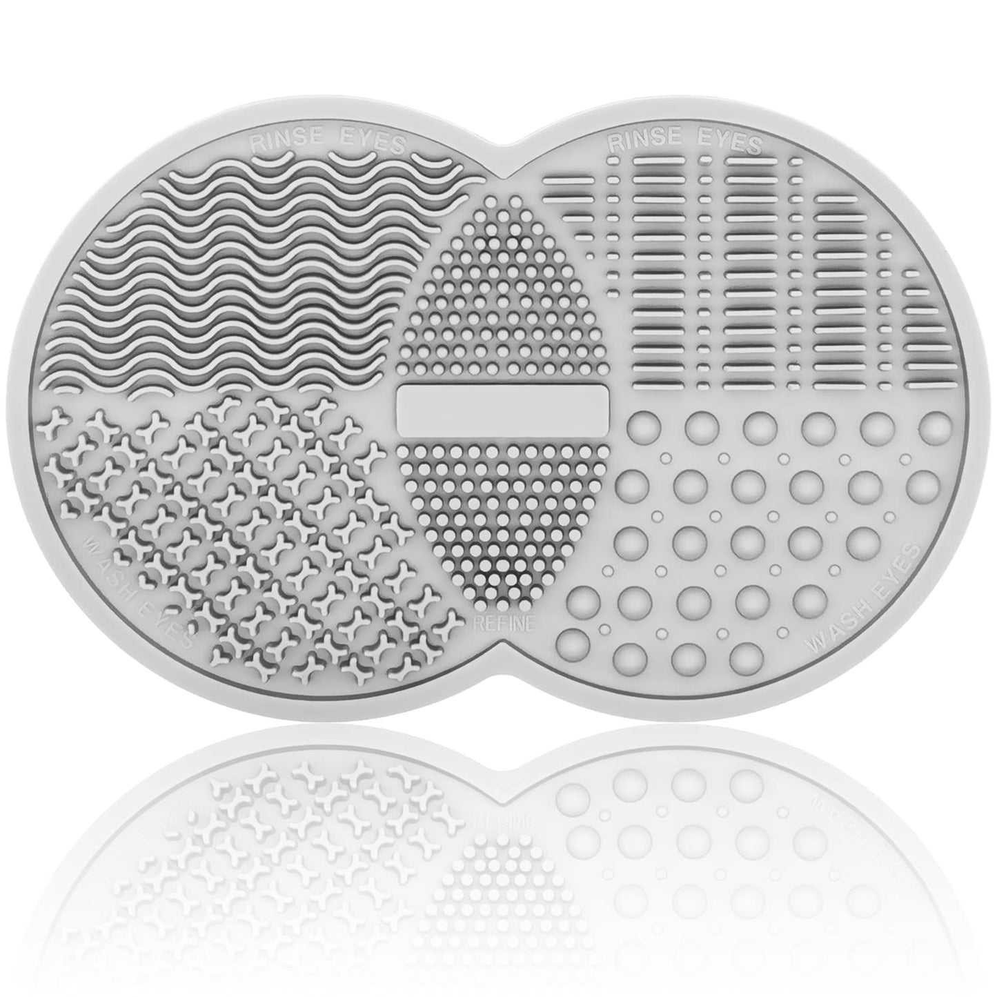 Revolutionary Silicone Cleaner Mat for Makeup Brushes and Sponges - Effortless Hygiene in Gray
