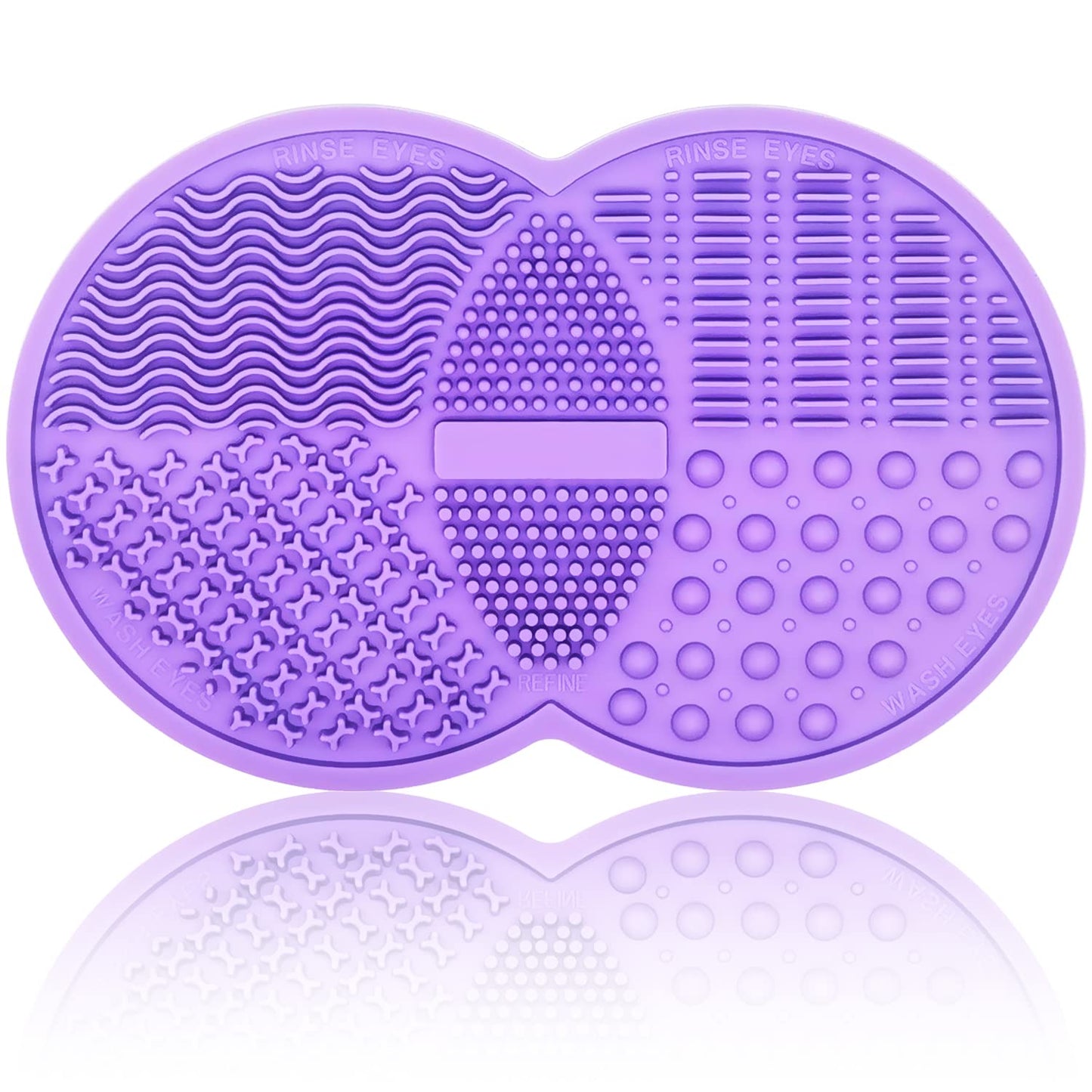 Revolutionary Silicone Cleaner Mat for Makeup Brushes and Sponges - Effortless Hygiene in Gray