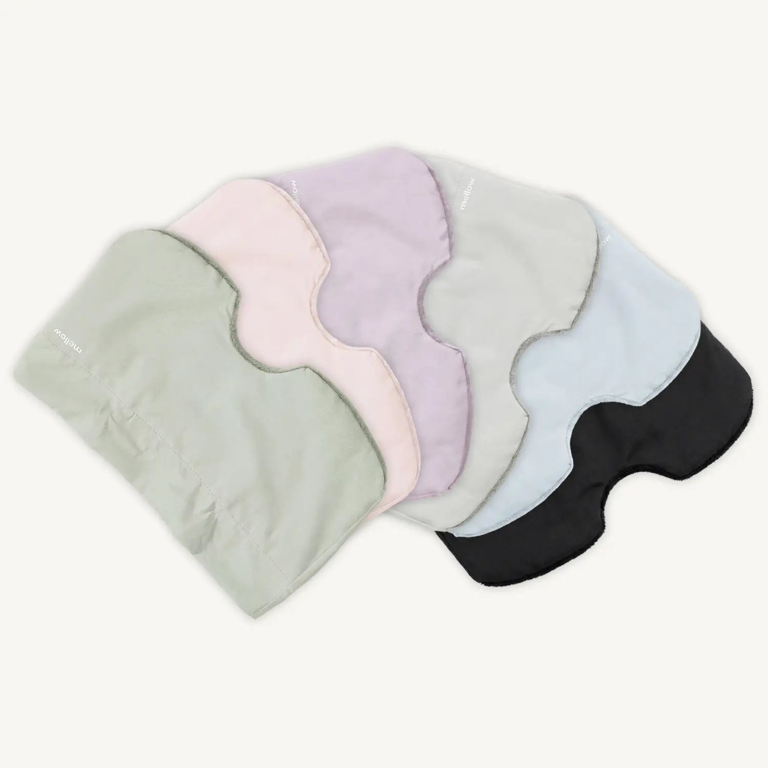 Mellow Sleep | Lights Out Weighted Eye Mask – Strapless 360° Wraparound Sleep Mask, Deep Pressure Relaxation Eye Mask for Better Sleep, Soft Comfortable Light Blocking Eye Mask for Travel, Naps & Stress Relief