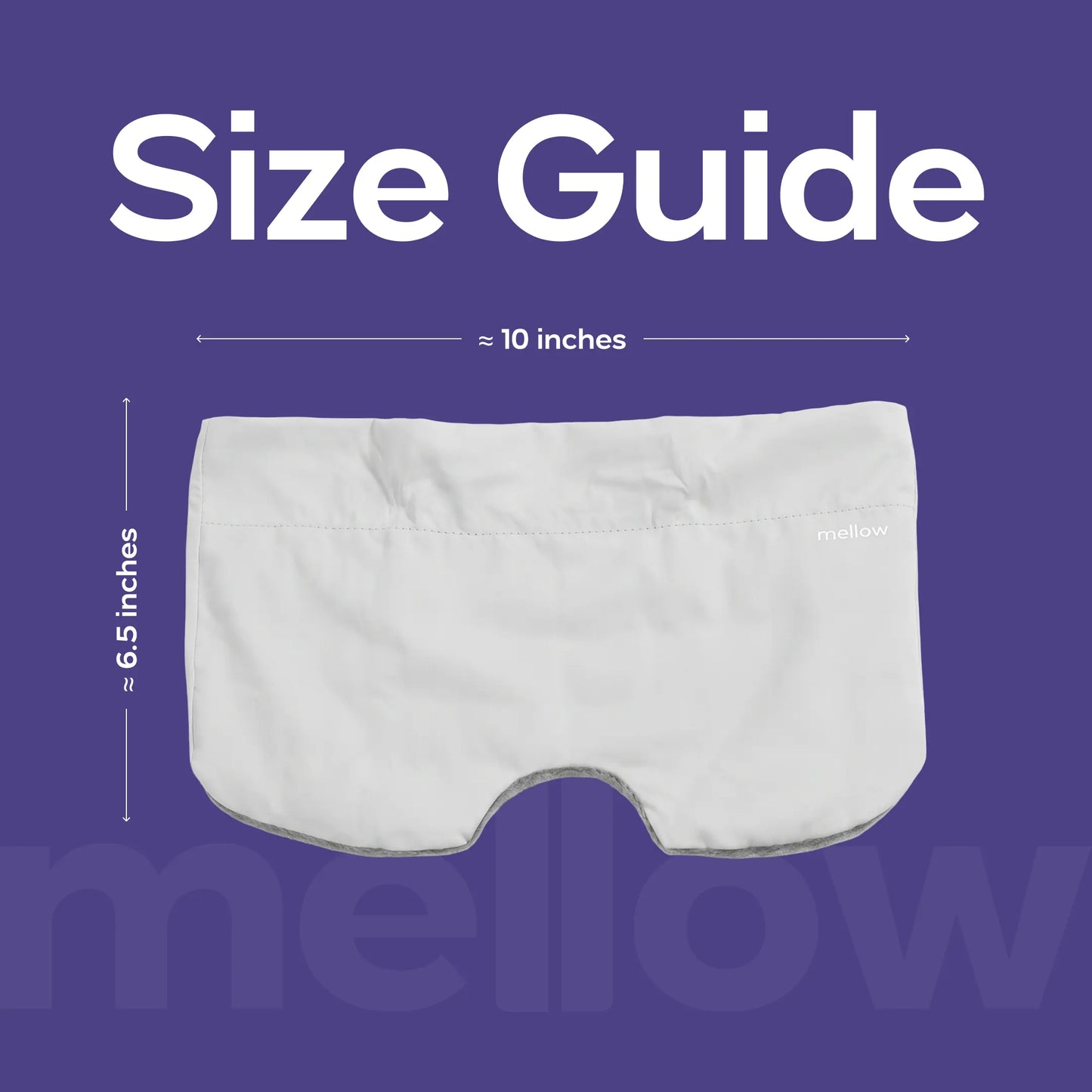 Mellow Sleep | Lights Out Weighted Eye Mask – Strapless 360° Wraparound Sleep Mask, Deep Pressure Relaxation Eye Mask for Better Sleep, Soft Comfortable Light Blocking Eye Mask for Travel, Naps & Stress Relief