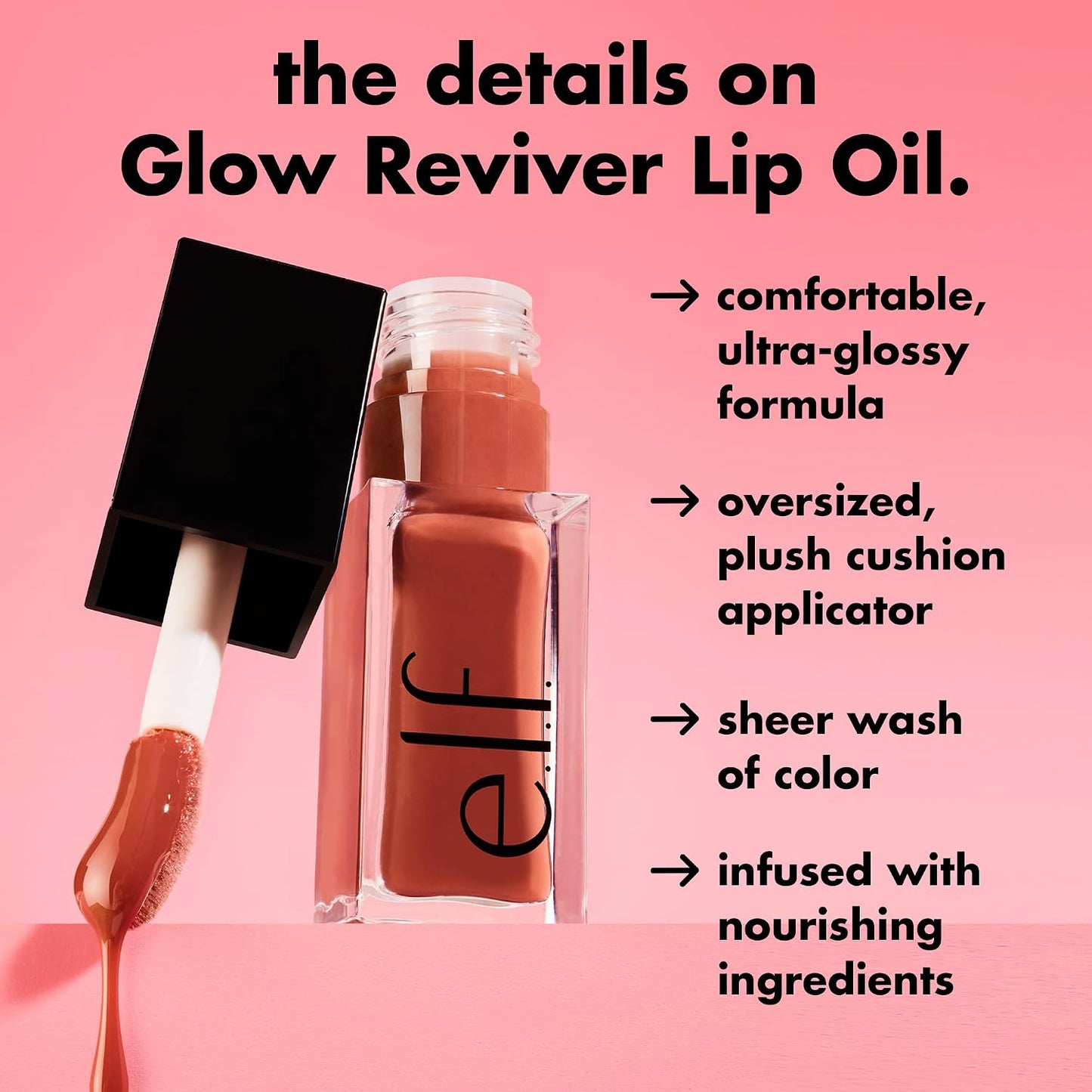 E.L.F. Glow Reviver Lip Oil in Red Delicious