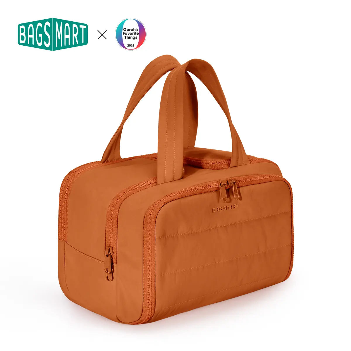 BAGSMART Crush 4-In-1 Puffy Multi-Functional Travel Toiletry Bag for Women Large Capacity Organizer with Handle for Accessories Essentials Toiletries Makeup Organizer Storage Bag Brush Pouch Travel Essentials Tiktokshopsummersale Tiktokshopbacktoschool