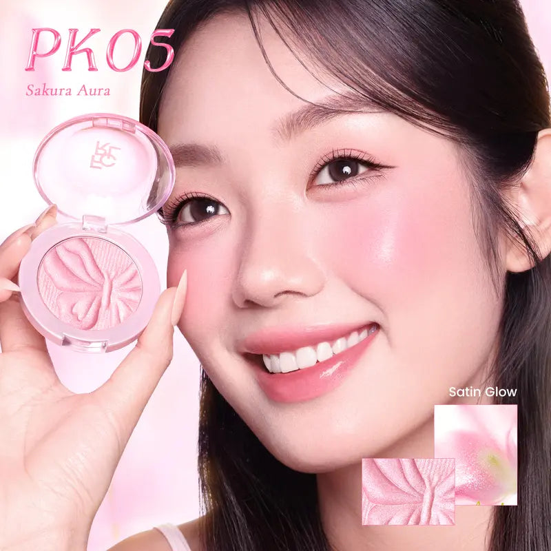 FOCALLURE Airy-Wear Embossed Blush, 55°C Baked Powder Blush, Dual Matte & Satin Finish, Buildable Ultra-Blendable, All-Day Natural Flush Daily Makeup, Multiple Shades,Sohochic