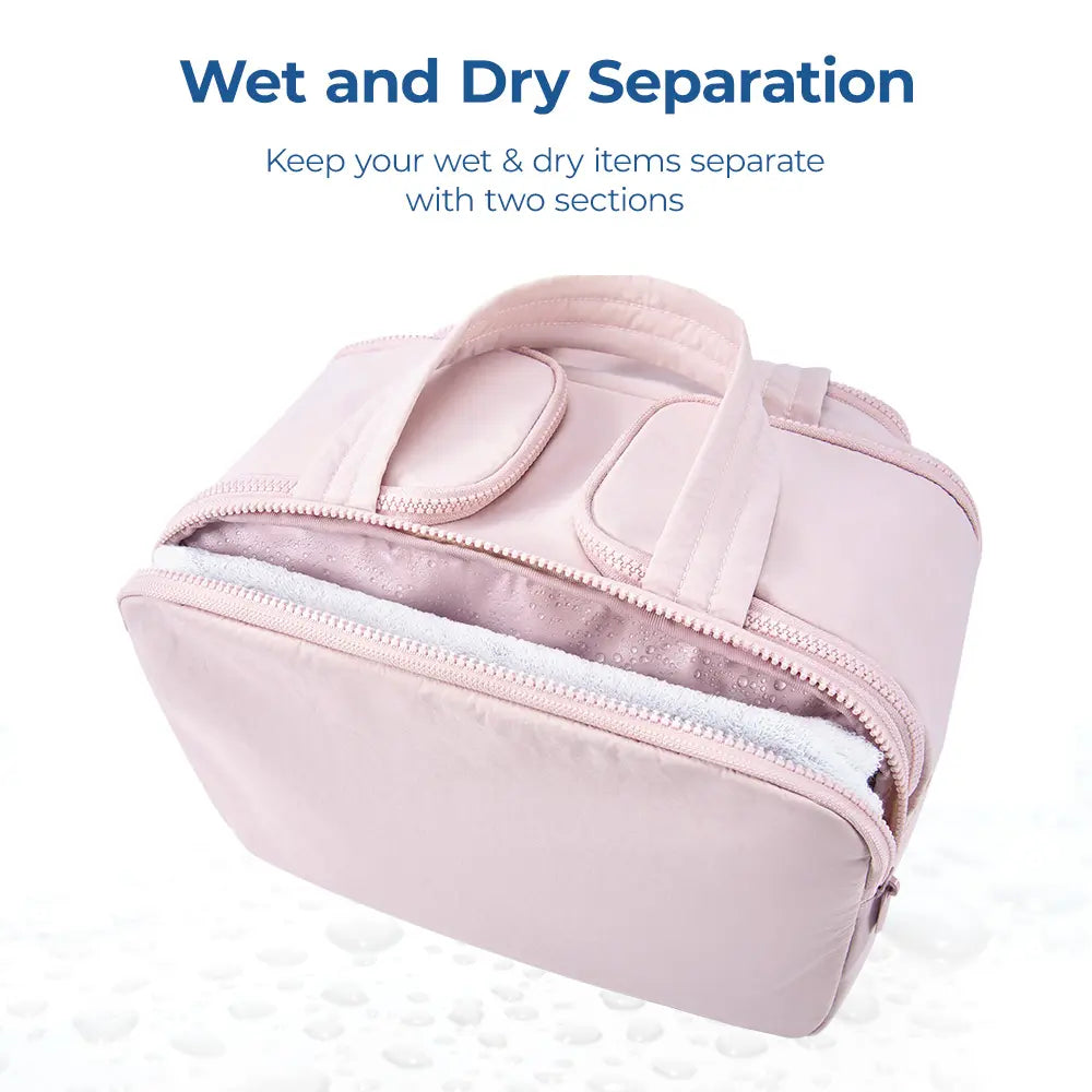 BAGSMART Crush 4-In-1 Puffy Multi-Functional Travel Toiletry Bag for Women Large Capacity Organizer with Handle for Accessories Essentials Toiletries Makeup Organizer Storage Bag Brush Pouch Travel Essentials Tiktokshopsummersale Tiktokshopbacktoschool