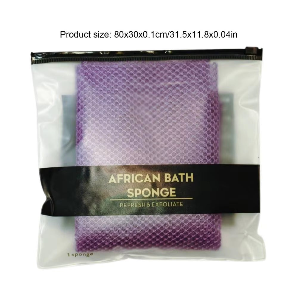 African Sponge African Bath Net Reusable Body Scrubber for Skin Smoother Daily Cleansing Back Scrubber Washcloth for Women Men