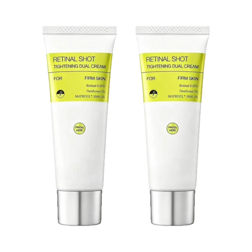 The Vita-A Retinal Shot Tightening Dual Cream 50Ml Facial Vita B5 Relief Cream Moisturizing Wrinkle Care Brighten Skin Care