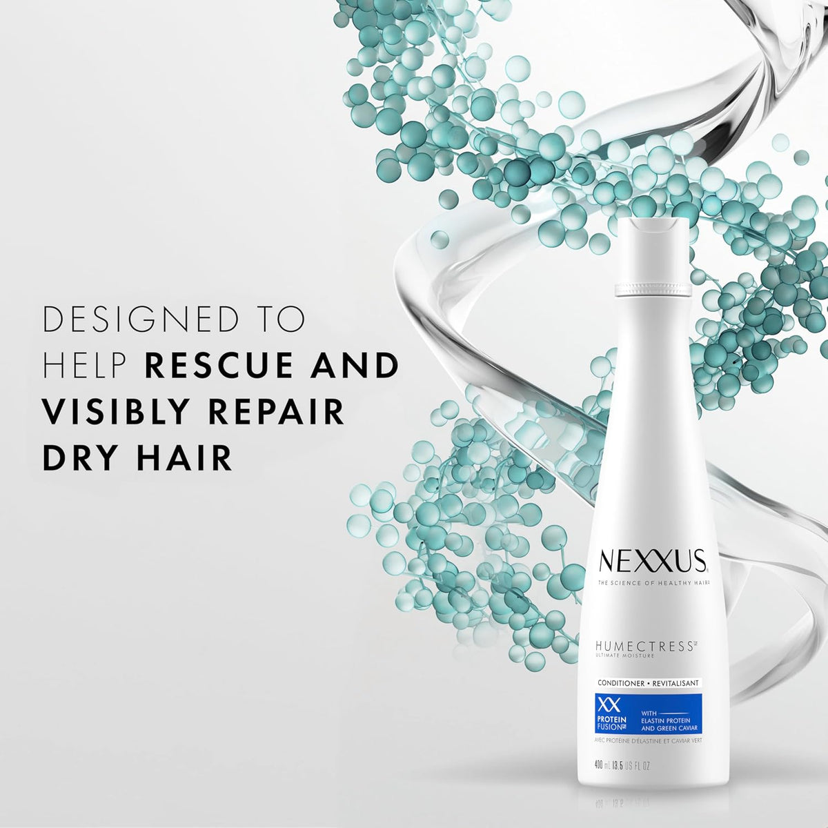 Transform Your Dry Hair with Nexxus Humectress Ultimate Moisture Conditioner - 13.5 Oz of Hydration Power